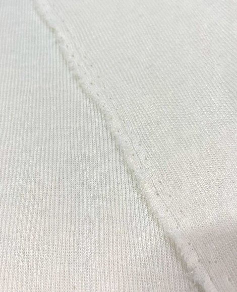 Трикотаж рубчик меланж молоко